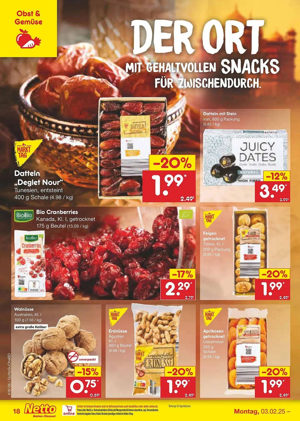 Netto Marken-Discount Prospekt ab 03.02.2025 Montag