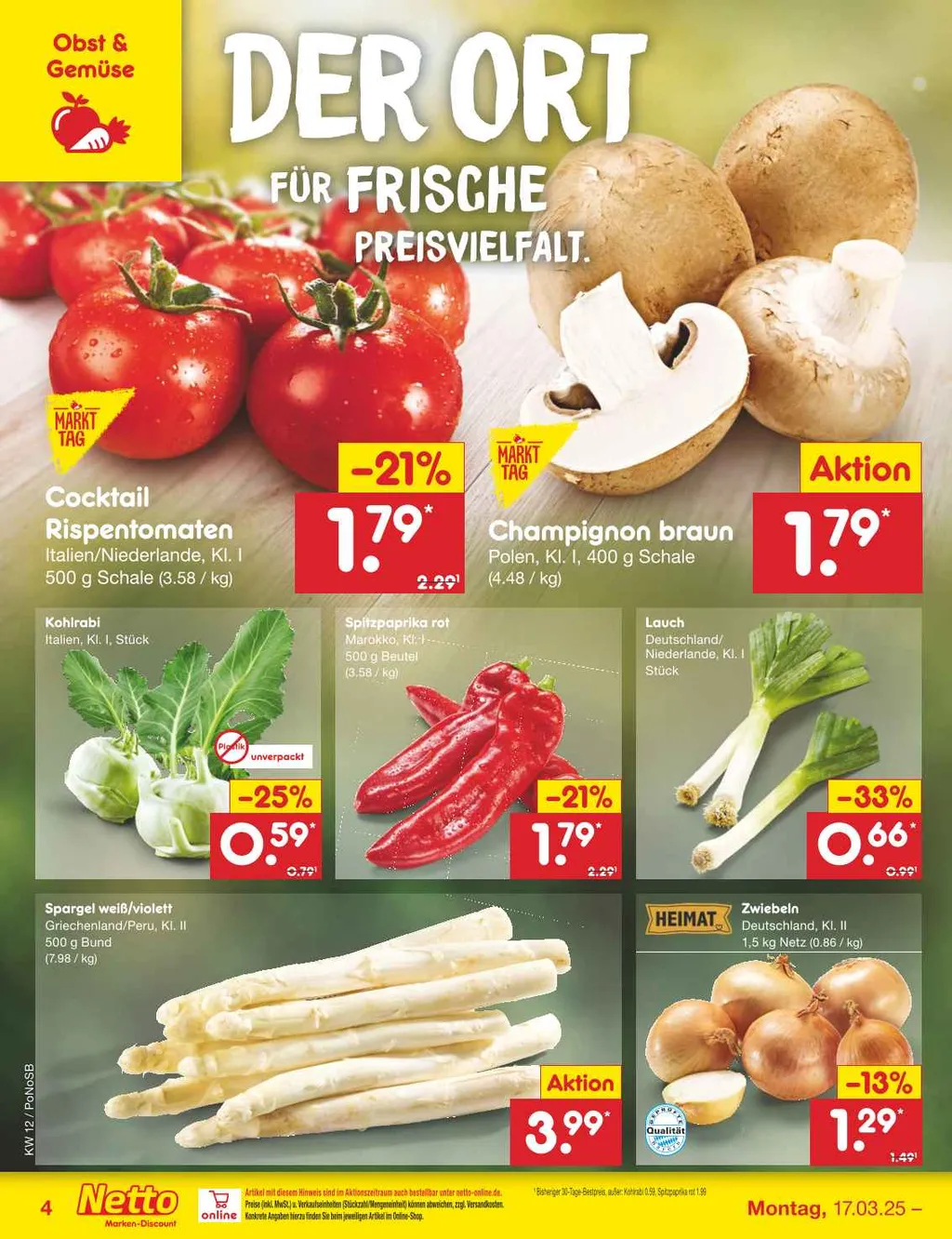 Netto Marken-Discount Prospekt ab 17.03.2025 Montag