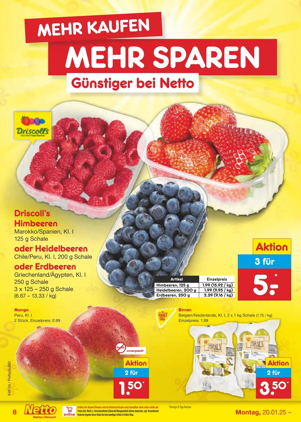 Netto Marken-Discount Prospekt ab 20.01.2025 (Montag)