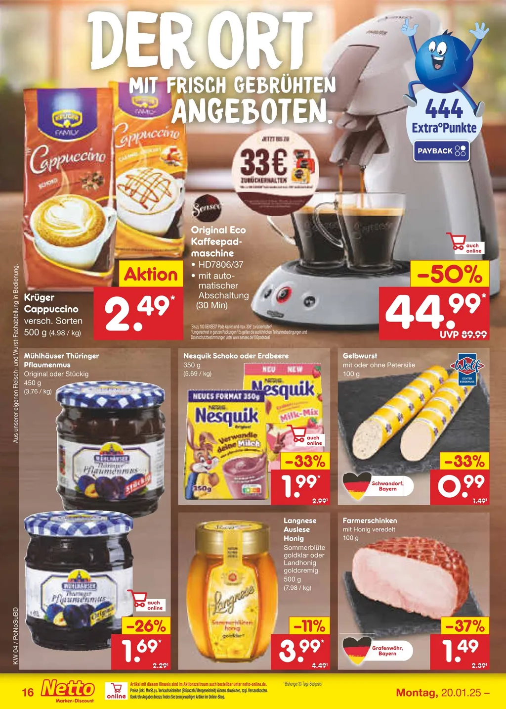 Netto Marken-Discount Prospekt ab 20.01.2025 (Montag)