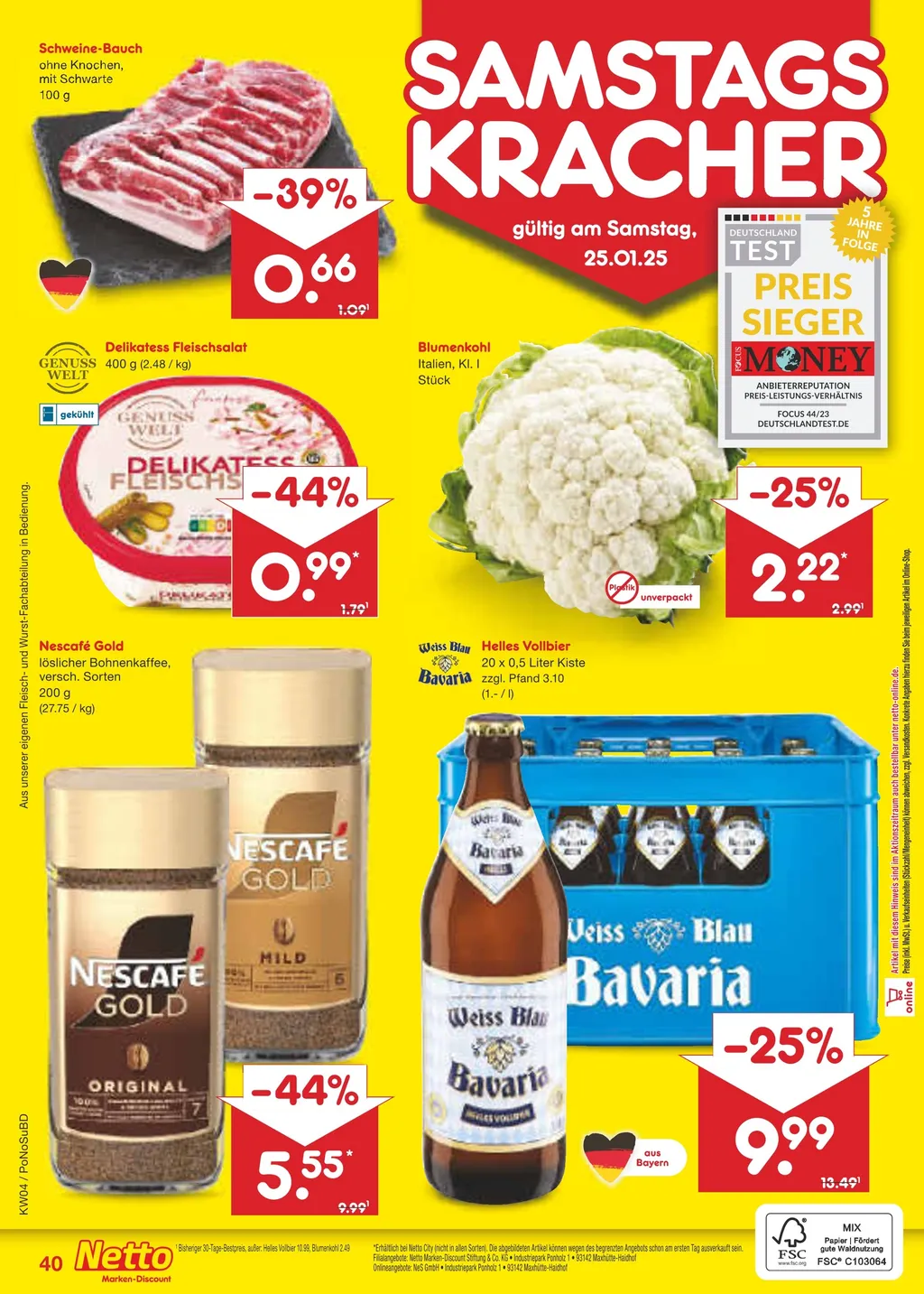 Netto Marken-Discount Prospekt ab 20.01.2025 (Montag)