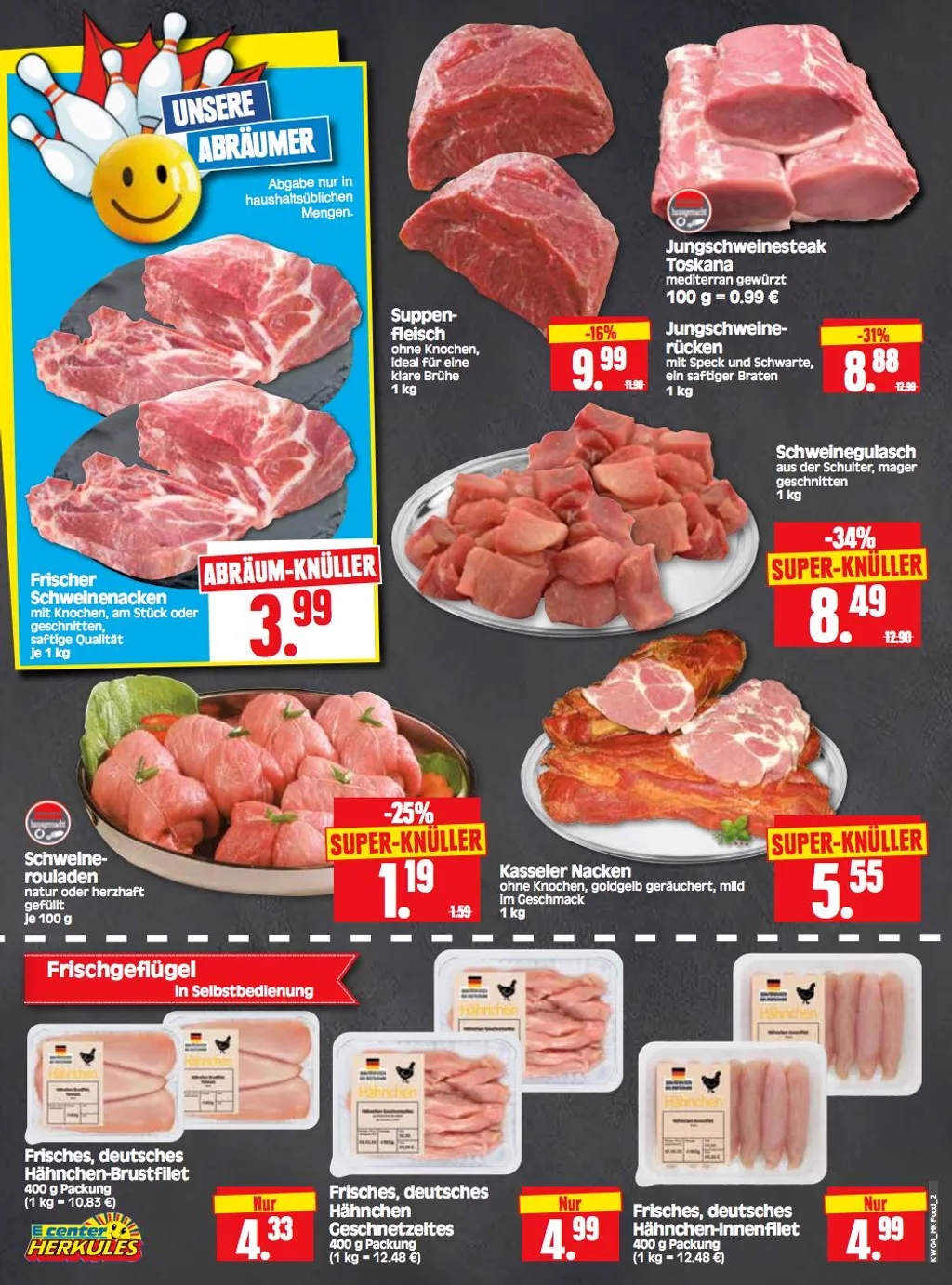 Edeka Herkules Prospekt ab 20.01.2025 Montag