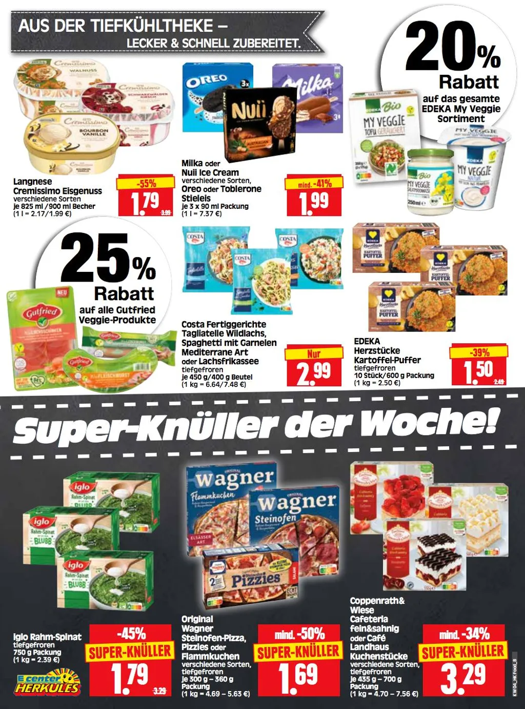 Edeka Herkules Prospekt ab 20.01.2025 Montag