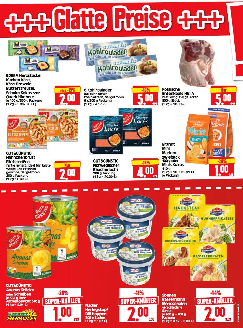 Edeka Herkules Prospekt ab 20.01.2025 Montag