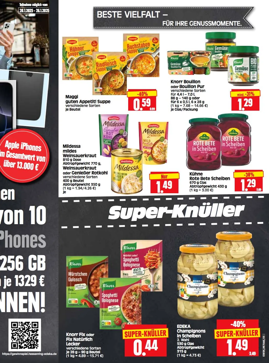 Edeka Herkules Prospekt ab 20.01.2025 Montag