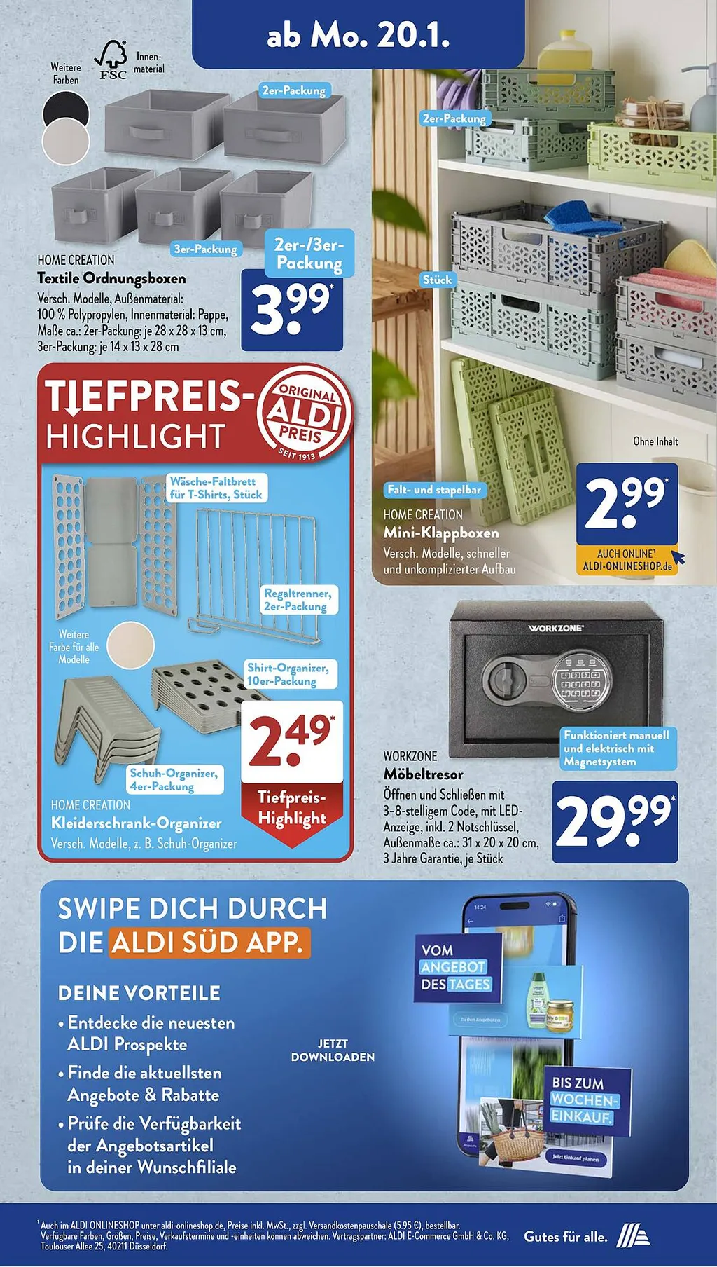 Aldi Süd Prospekt ab 20.01.2025 (Montag)