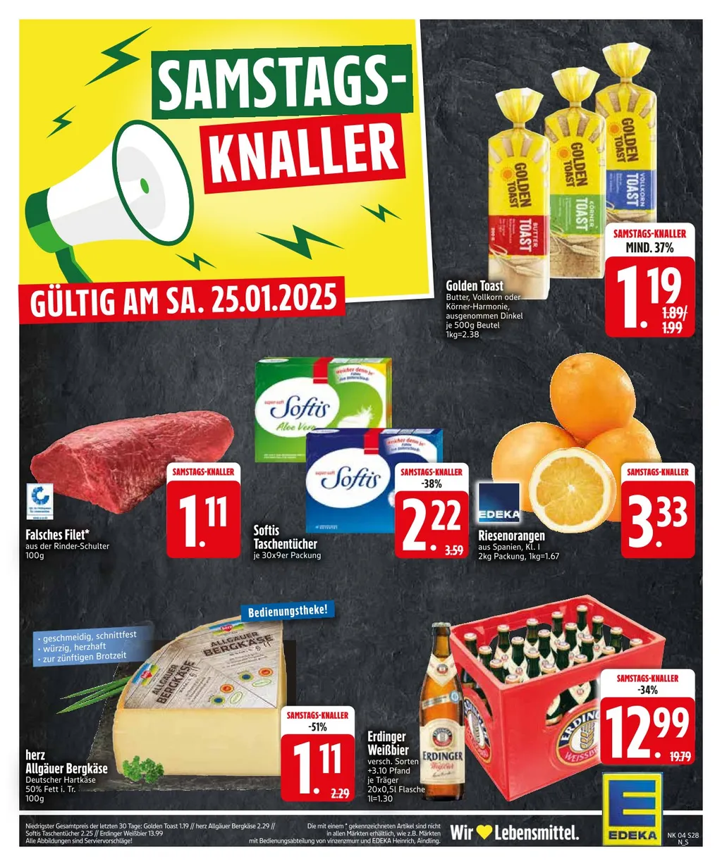 Edeka Südbayern Prospekt ab 20.01.2025 Montag