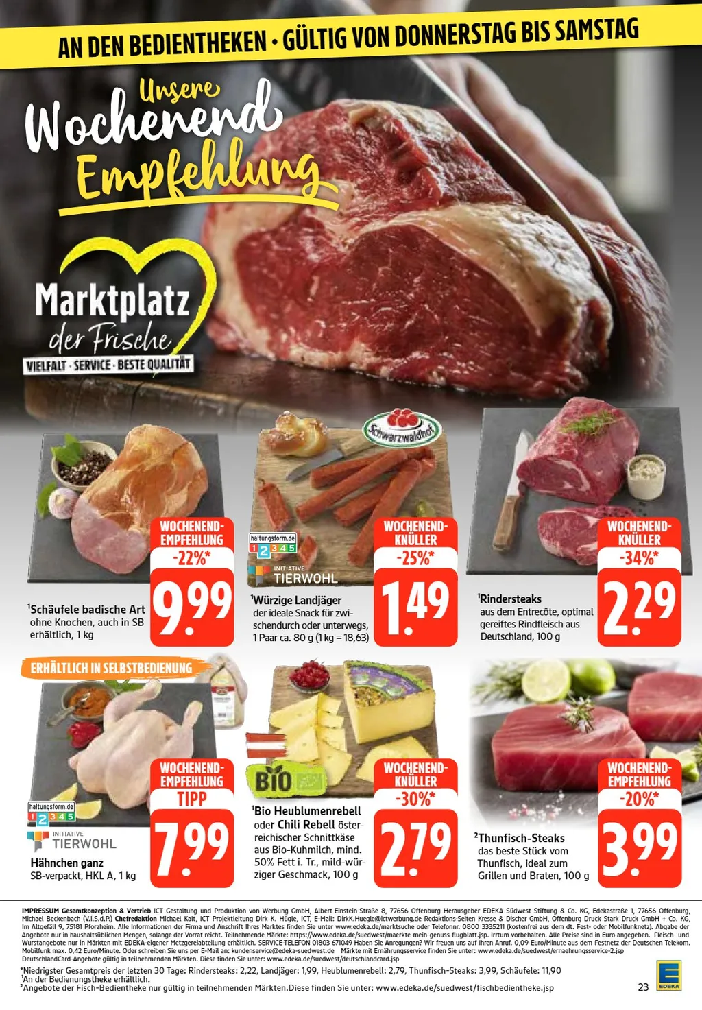 Edeka Südwest Prospekt ab 20.01.2025 (Montag)