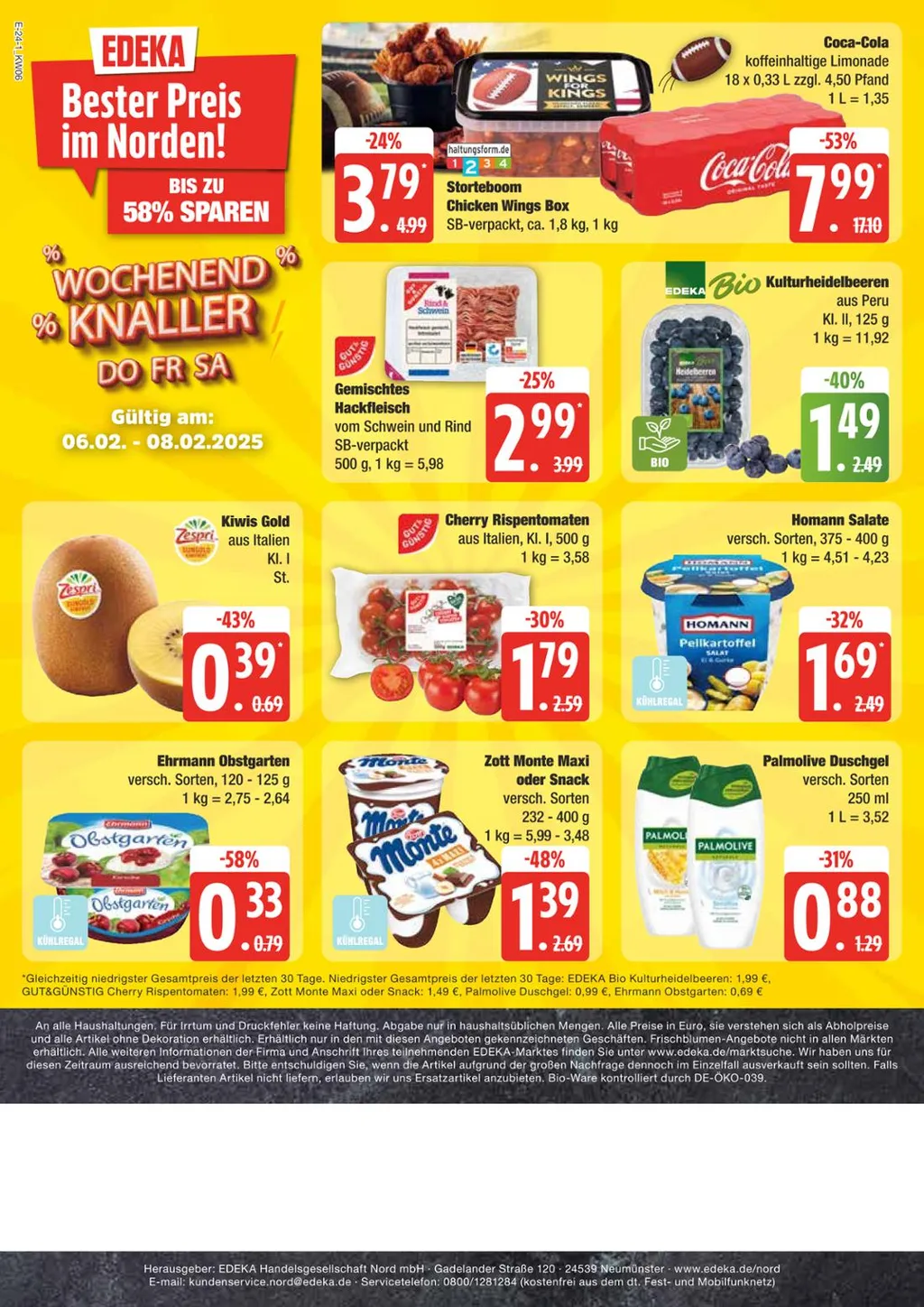 Edeka Nord Prospekt ab 03.02.2025 Montag