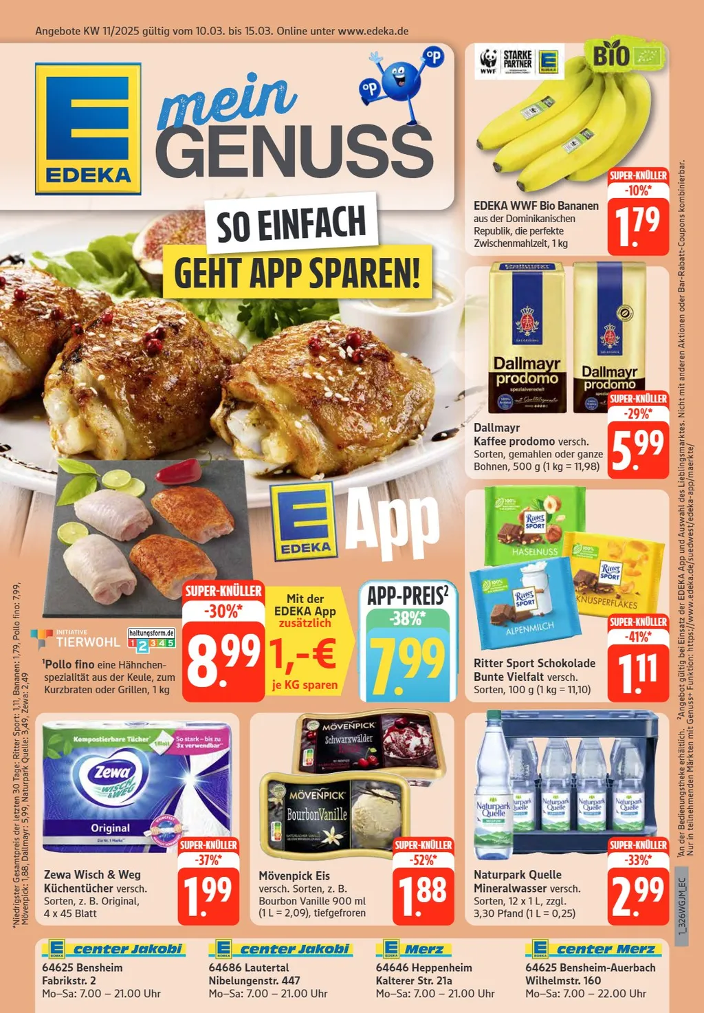 Edeka Südwest Prospekt ab 10.03.2025 Montag