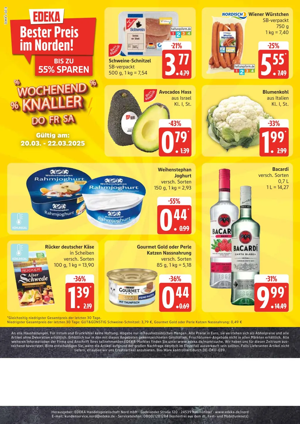 Edeka Nord Prospekt ab 17.03.2025 Montag