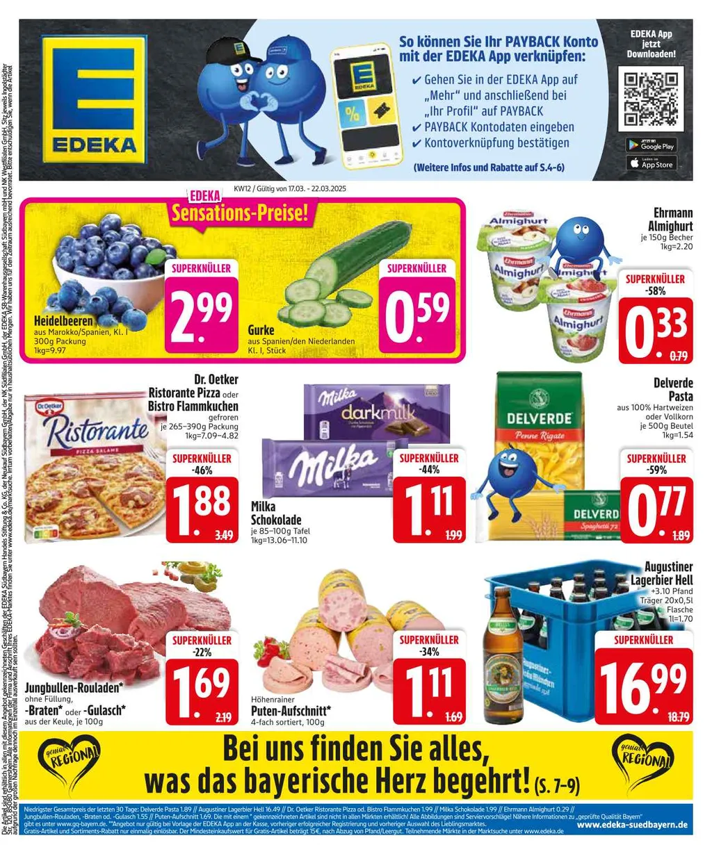 Edeka Südbayern Prospekt ab 17.03.2025 Montag