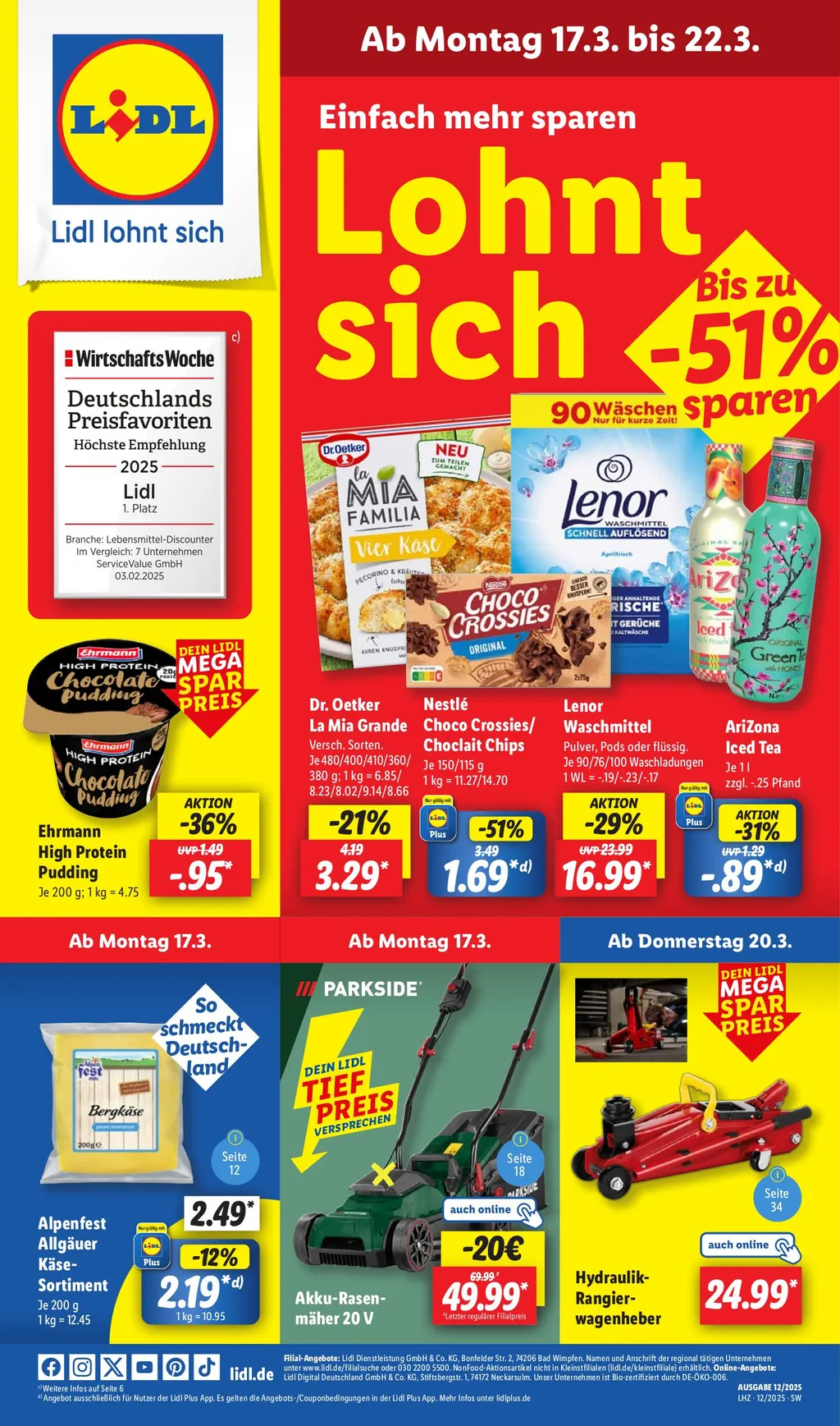 Lidl Prospekt ab 17.03.2025 (Montag)