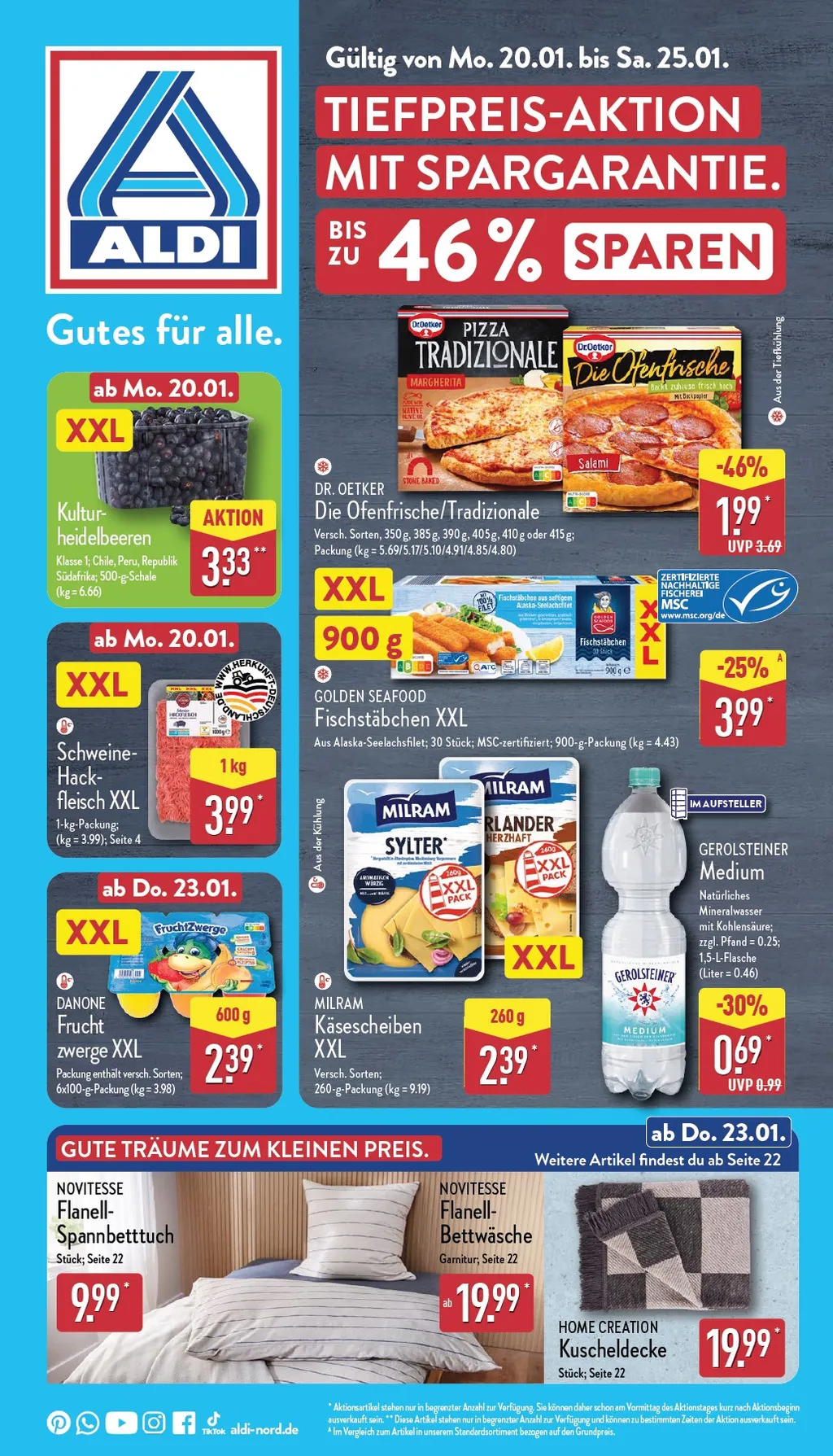 Aldi Nord prospekt ab 20.01.2025  Montag