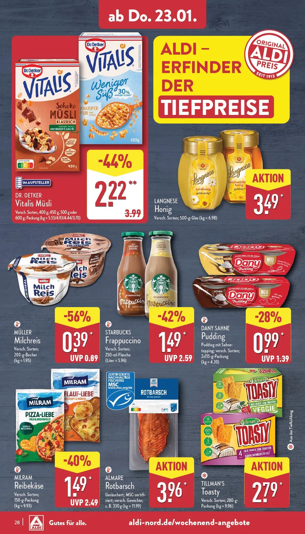 Aldi Nord prospekt ab 20.01.2025  Montag