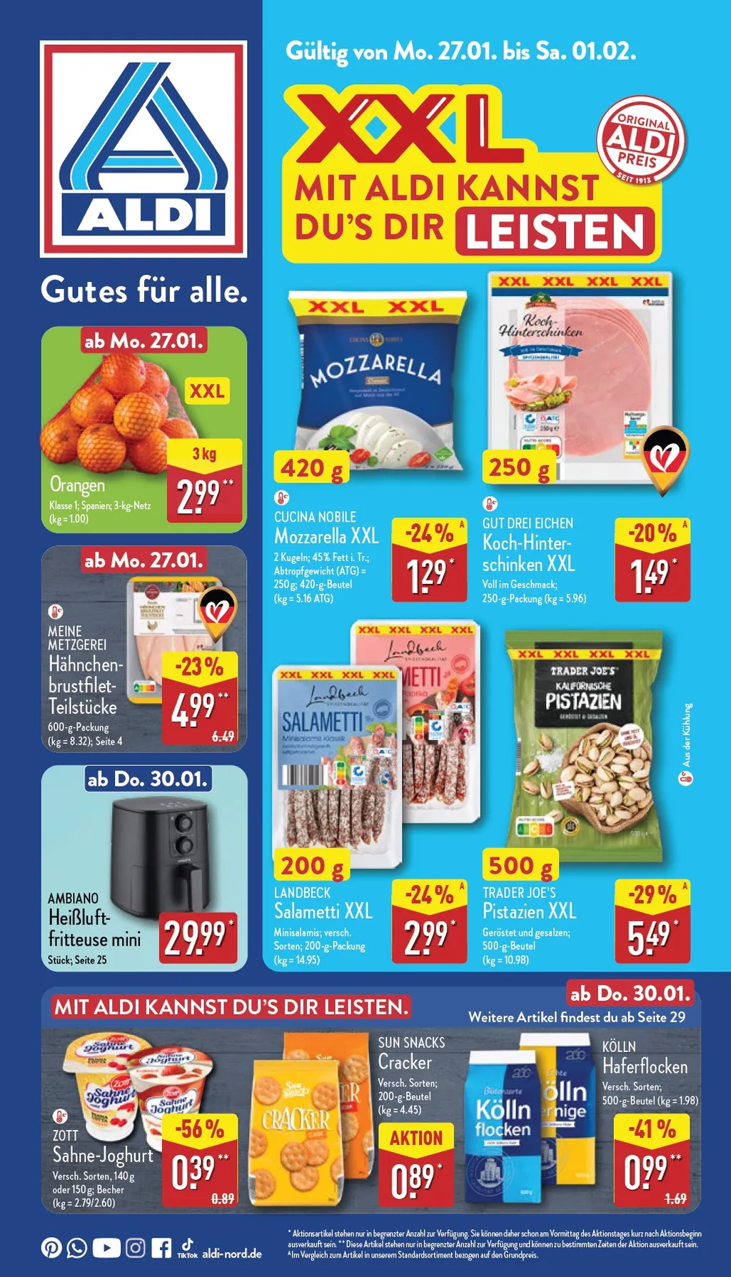 Aldi Nord prospekt ab 27.01.2025 Montag