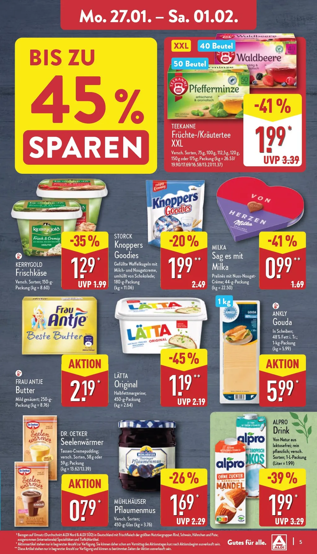 Aldi Nord prospekt ab 27.01.2025 Montag