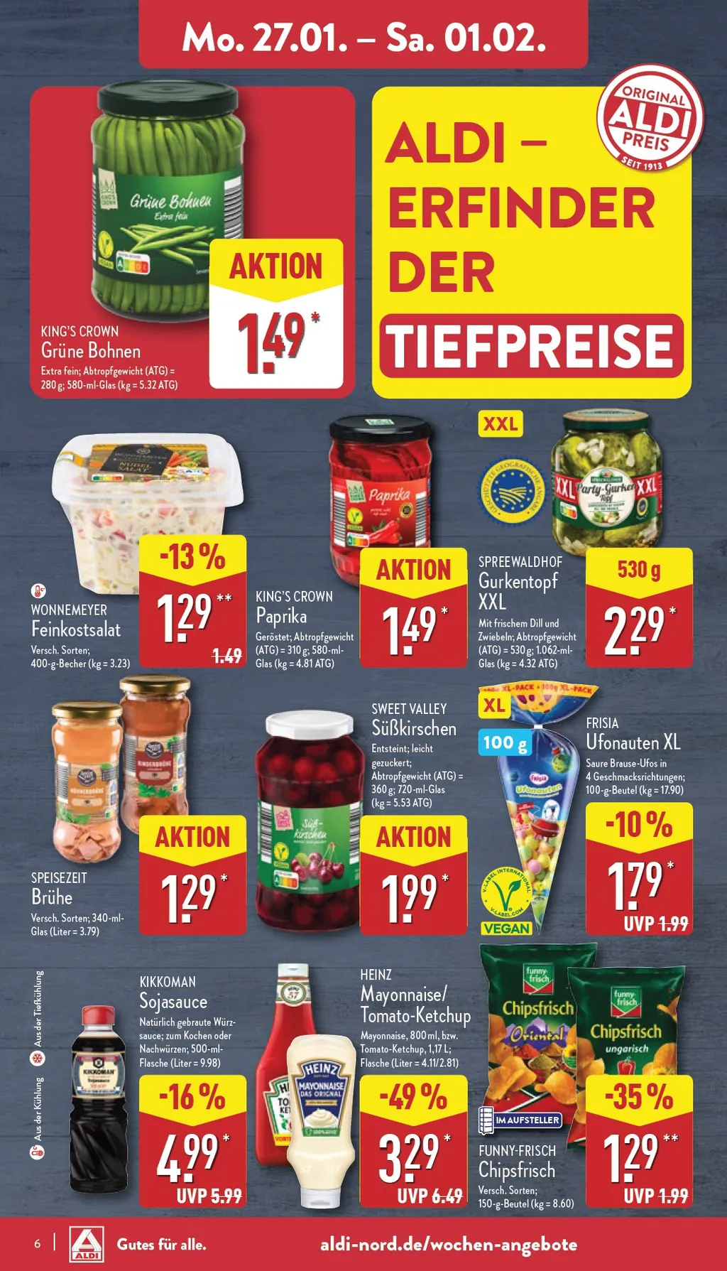 Aldi Nord prospekt ab 27.01.2025 Montag