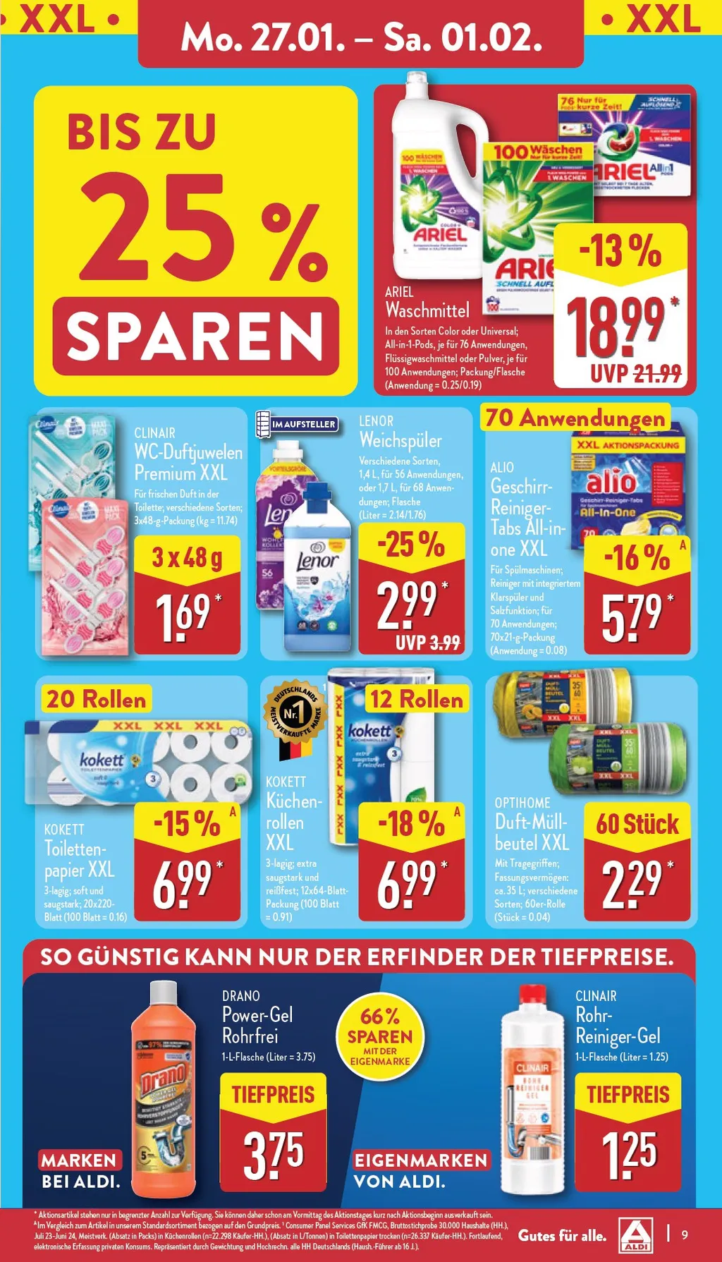 Aldi Nord prospekt ab 27.01.2025 Montag