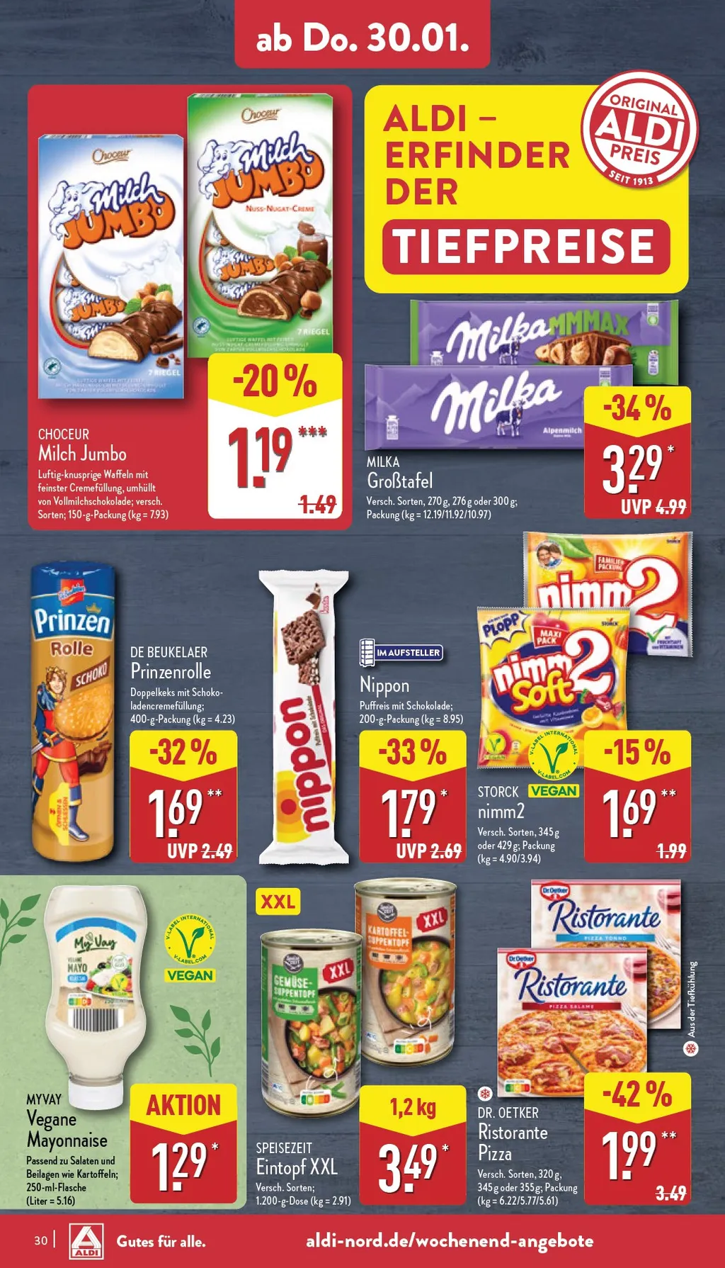 Aldi Nord prospekt ab 27.01.2025 Montag