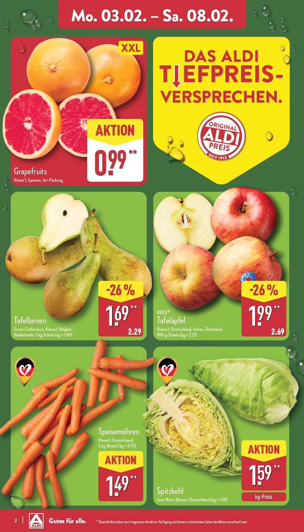 Aldi Nord Prospekt ab 03.02.2025 Montag