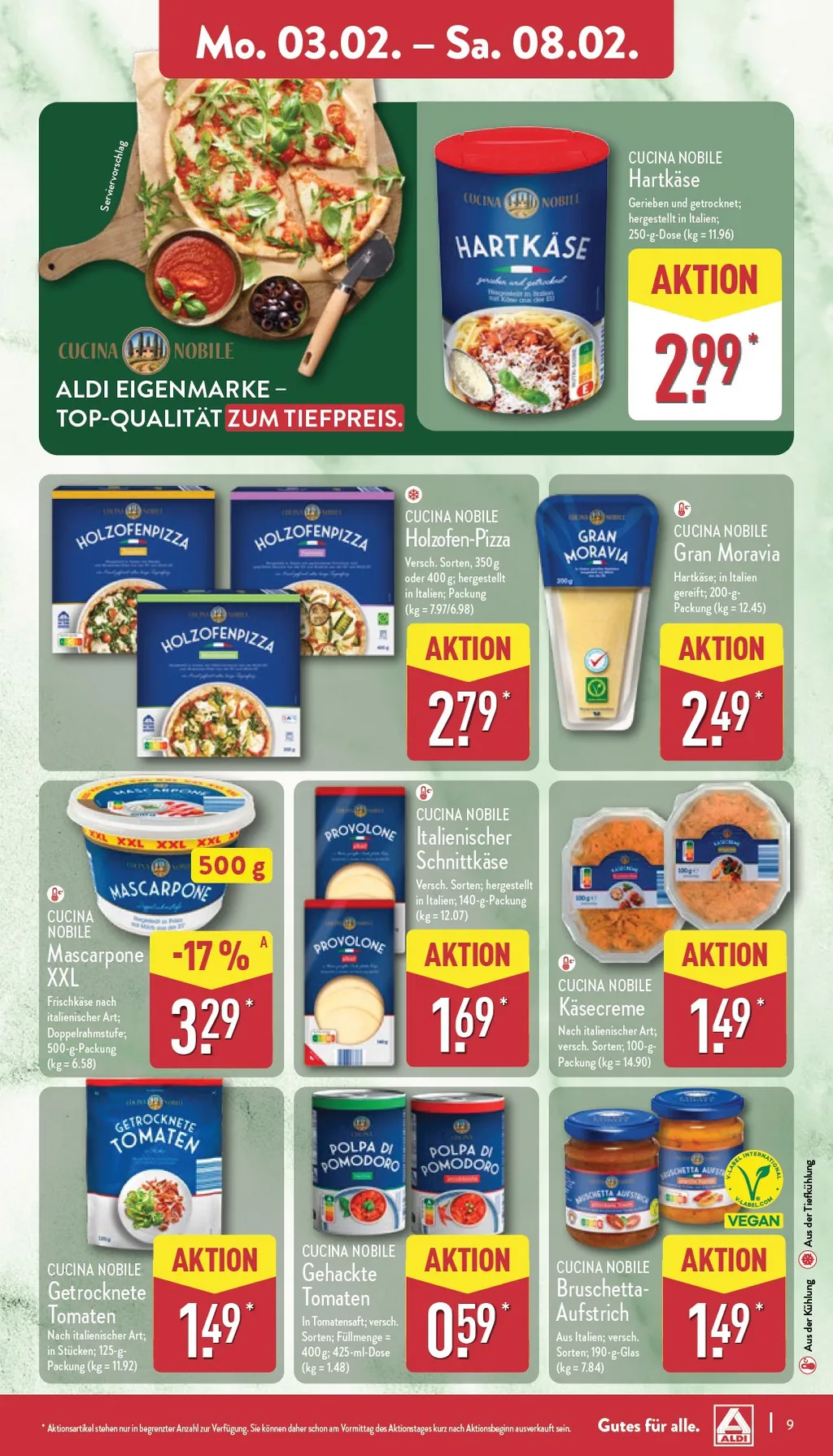 Aldi Nord Prospekt ab 03.02.2025 Montag