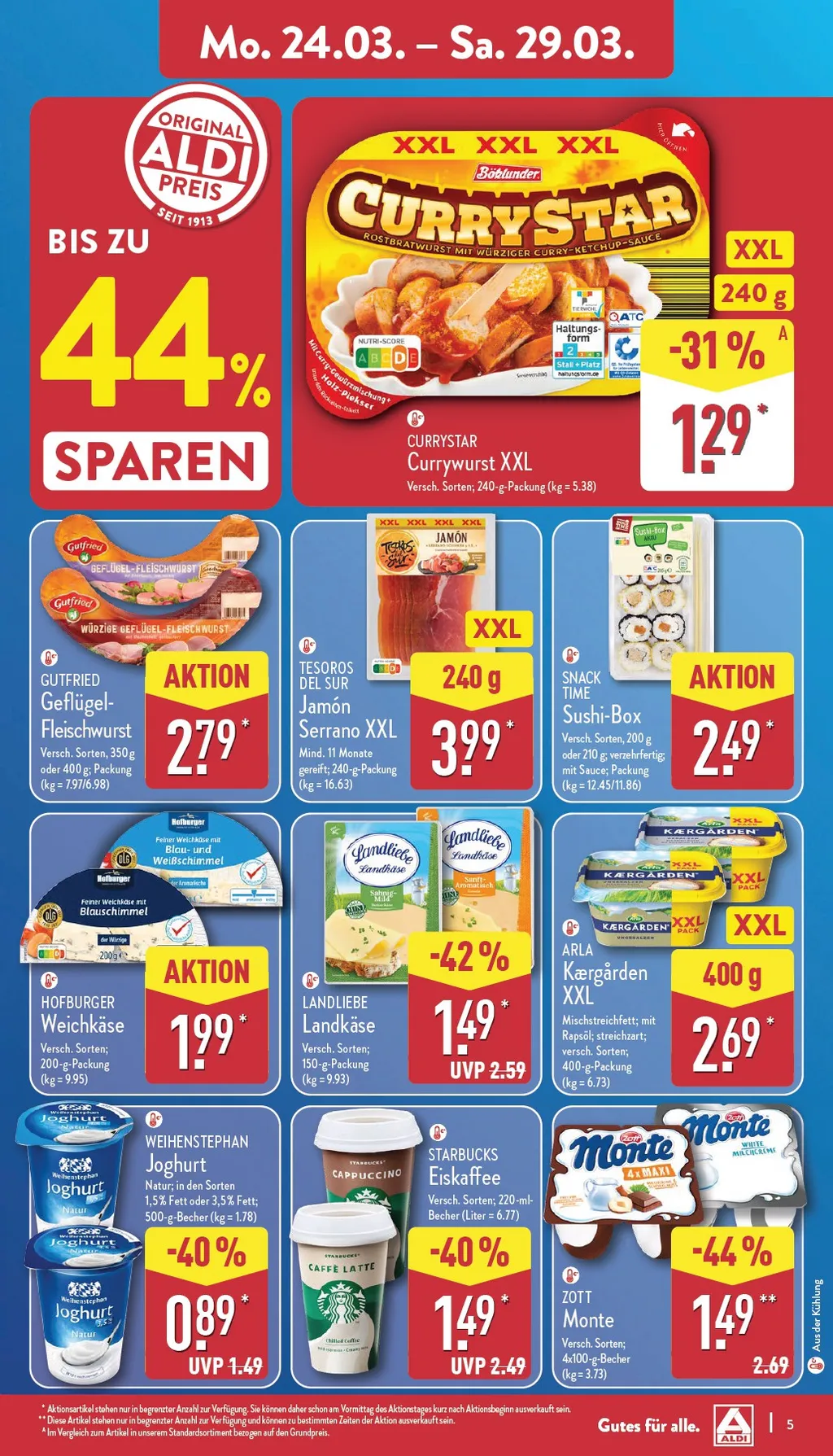 Aldi Nord Prospekt ab 24.03.2025 Montag