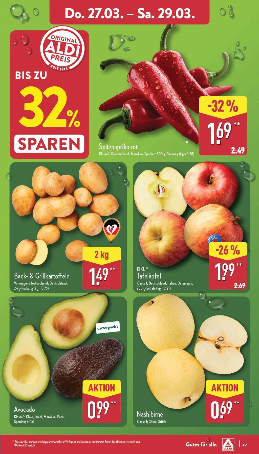 Aldi Nord Prospekt ab 24.03.2025 Montag