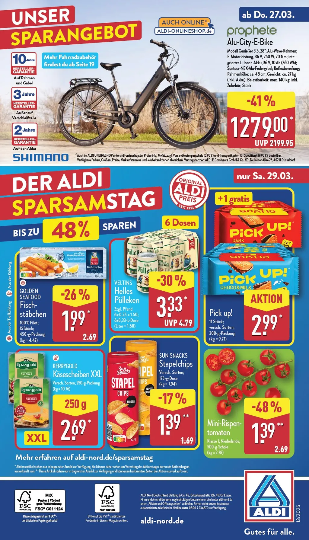 Aldi Nord Prospekt ab 24.03.2025 Montag