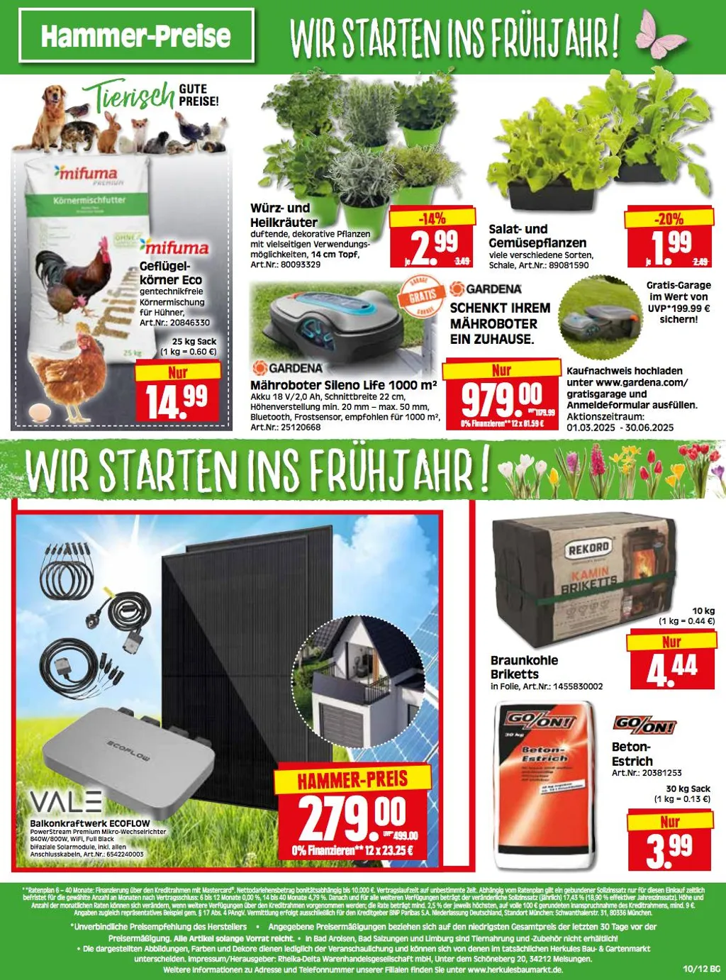 Herkules Baumarkt Prospekt ab 03.03.2025 Montag