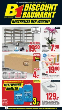 B1 Discount Baumarkt Prospekt ab 25.01.2025 Samstag