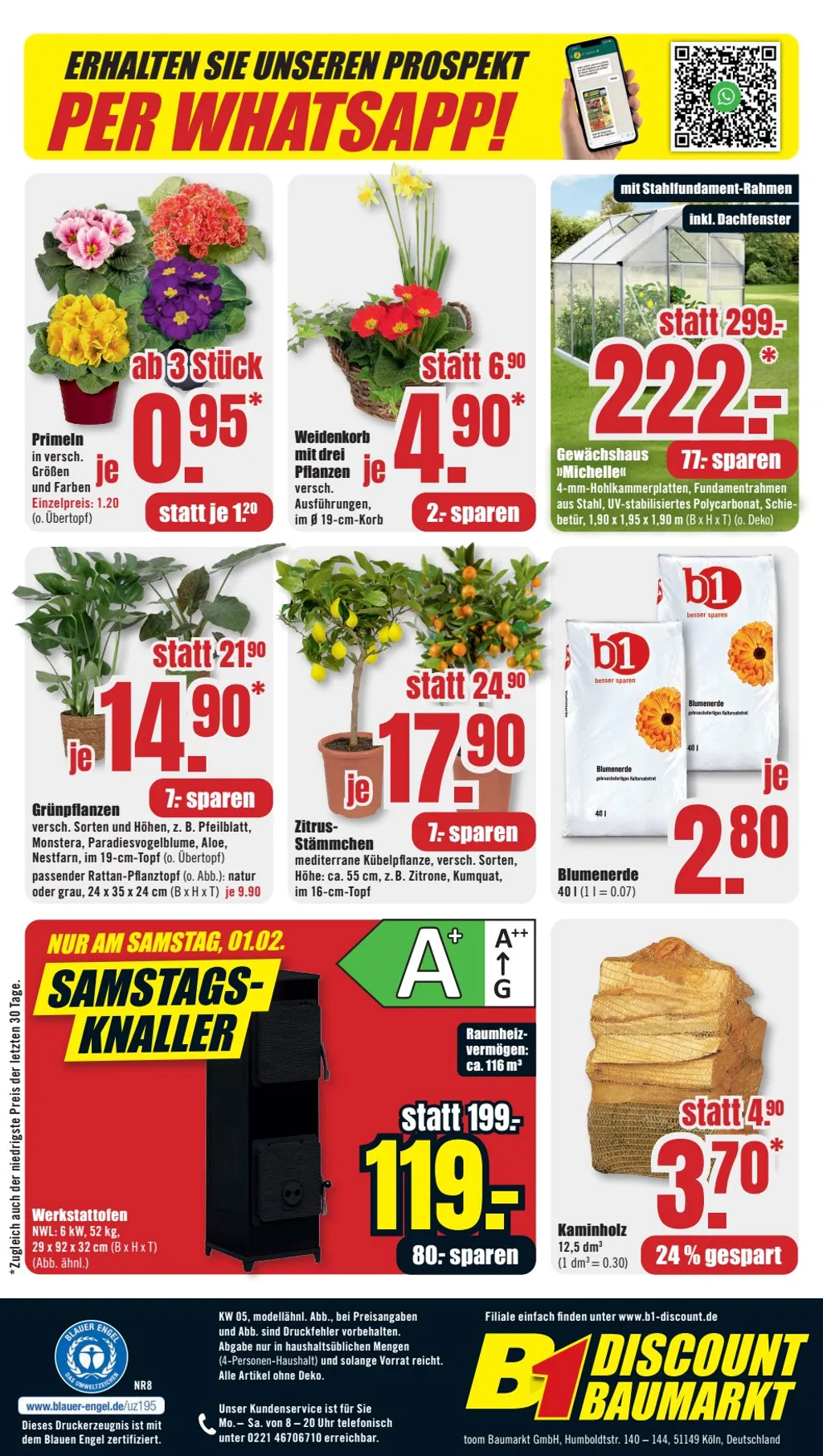 B1 Discount Baumarkt Prospekt ab 25.01.2025 Samstag