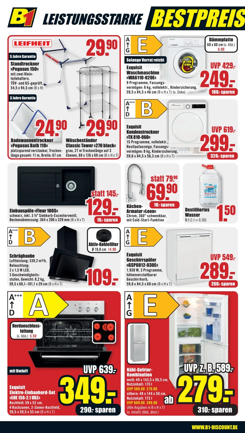 B1 Discount Baumarkt Prospekt ab 01.02.2025 Samstag