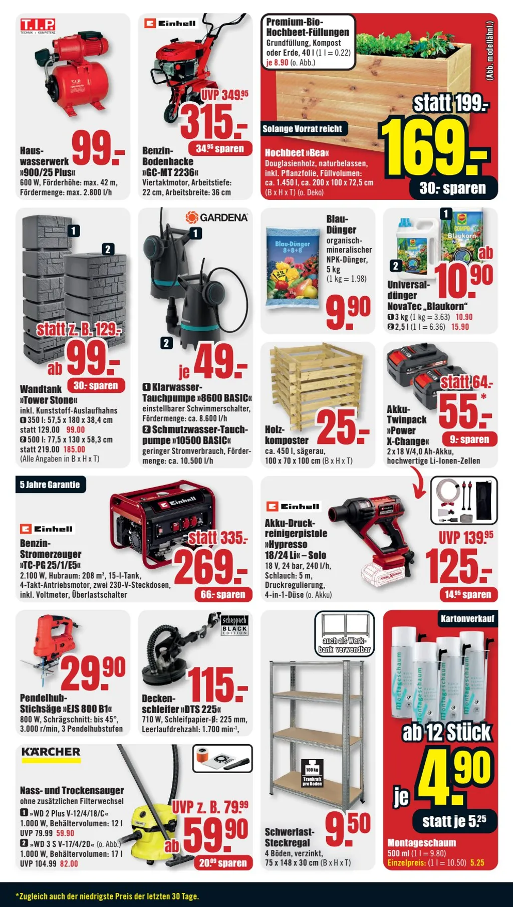 B1 Discount Baumarkt Prospekt ab 01.02.2025 Samstag