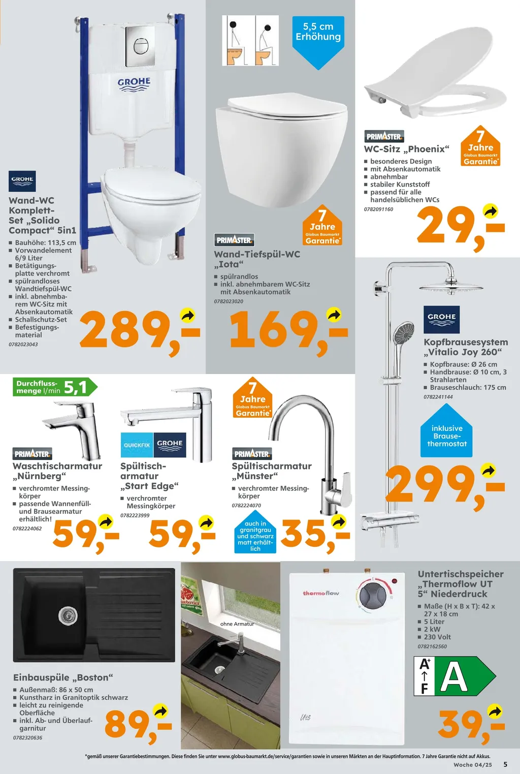 Globus Baumarkt Prospekt ab 20.01.2025 Montag