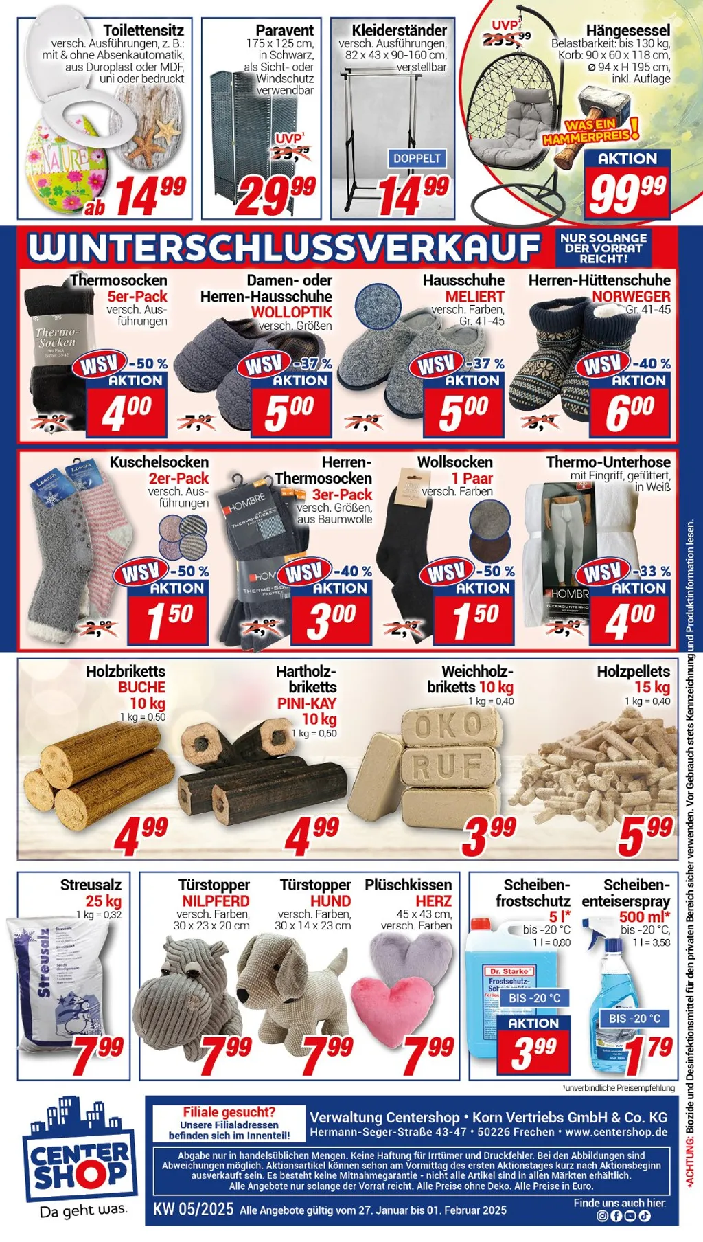 Centershop Prospekt ab 27.01.2025 Montag