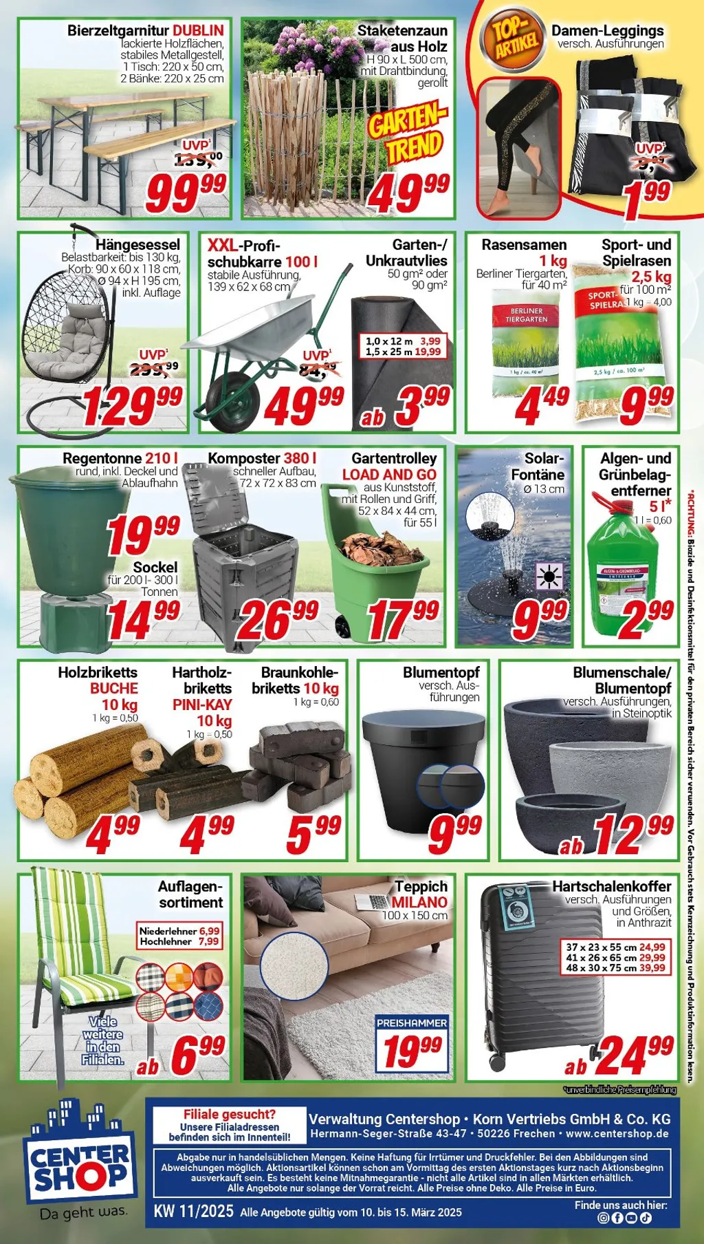 Centershop Prospekt ab 10.03.2025 Montag