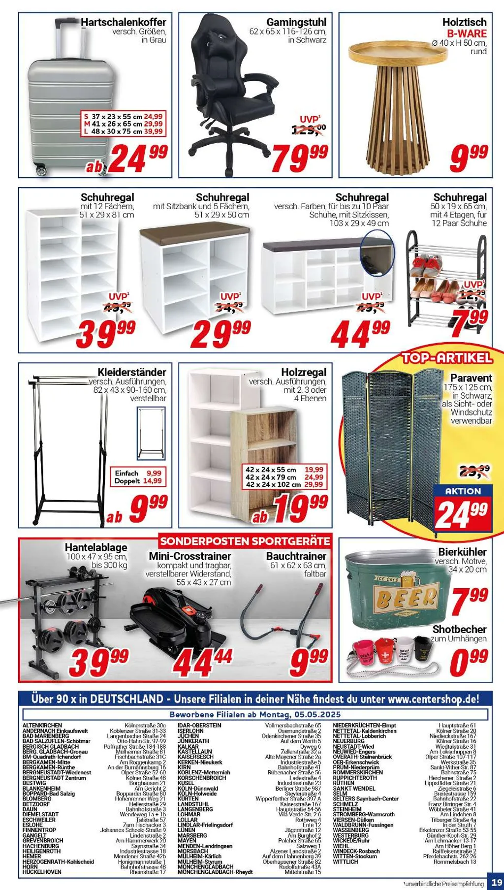Centershop Prospekt ab 05.05.2025 Montag
