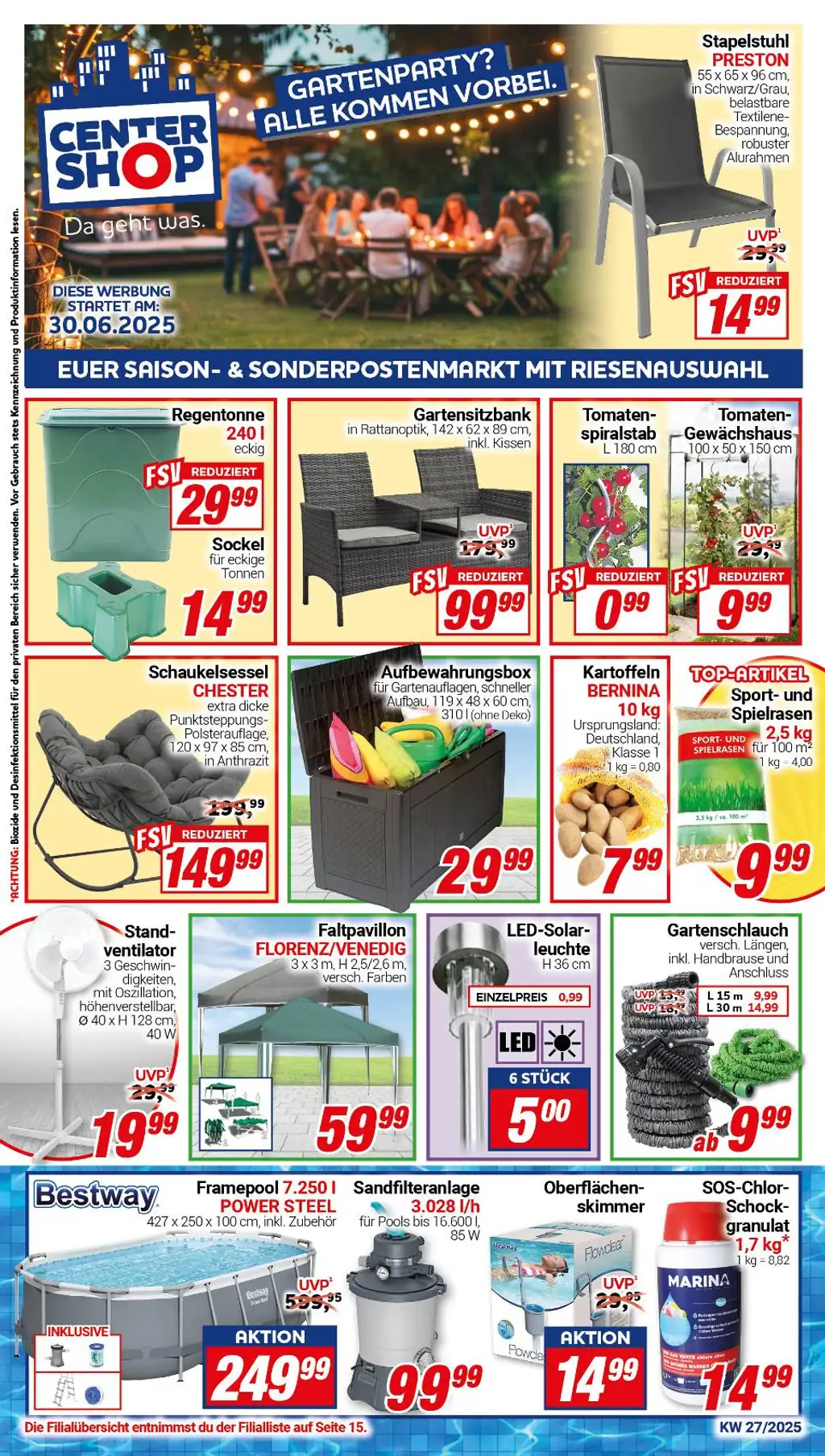 CENTERSHOP Prospekt - Sayfa 1 / 20