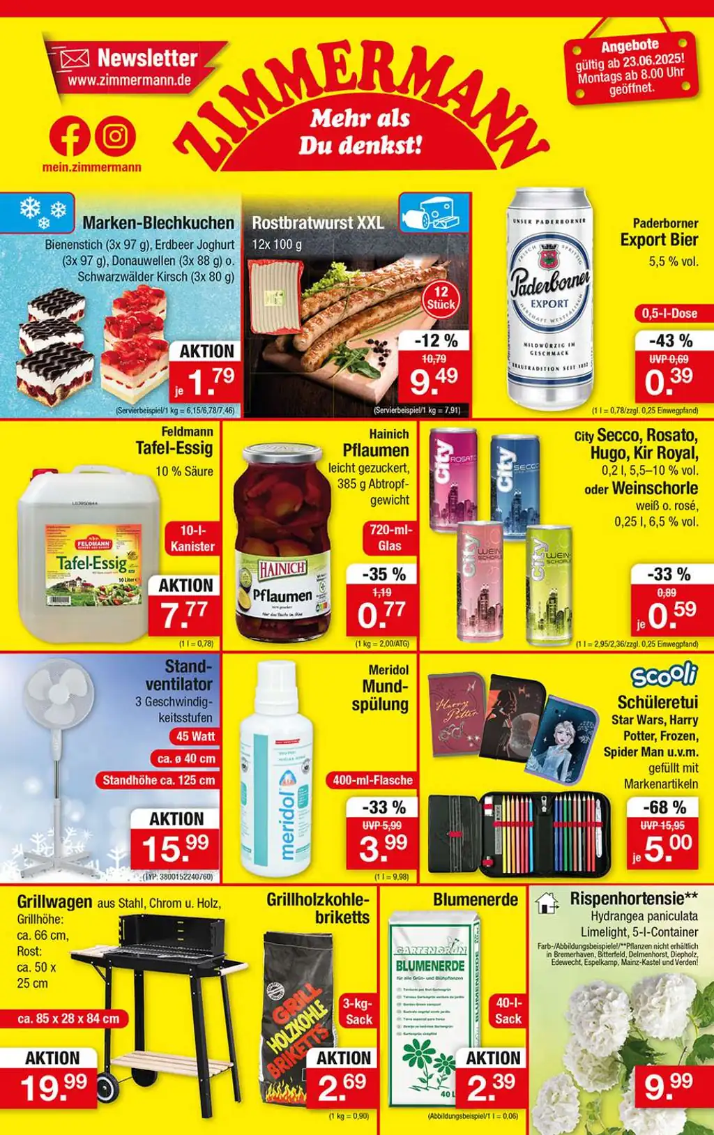 Zimmermann Prospekt Angebote - Sayfa 1 / 10