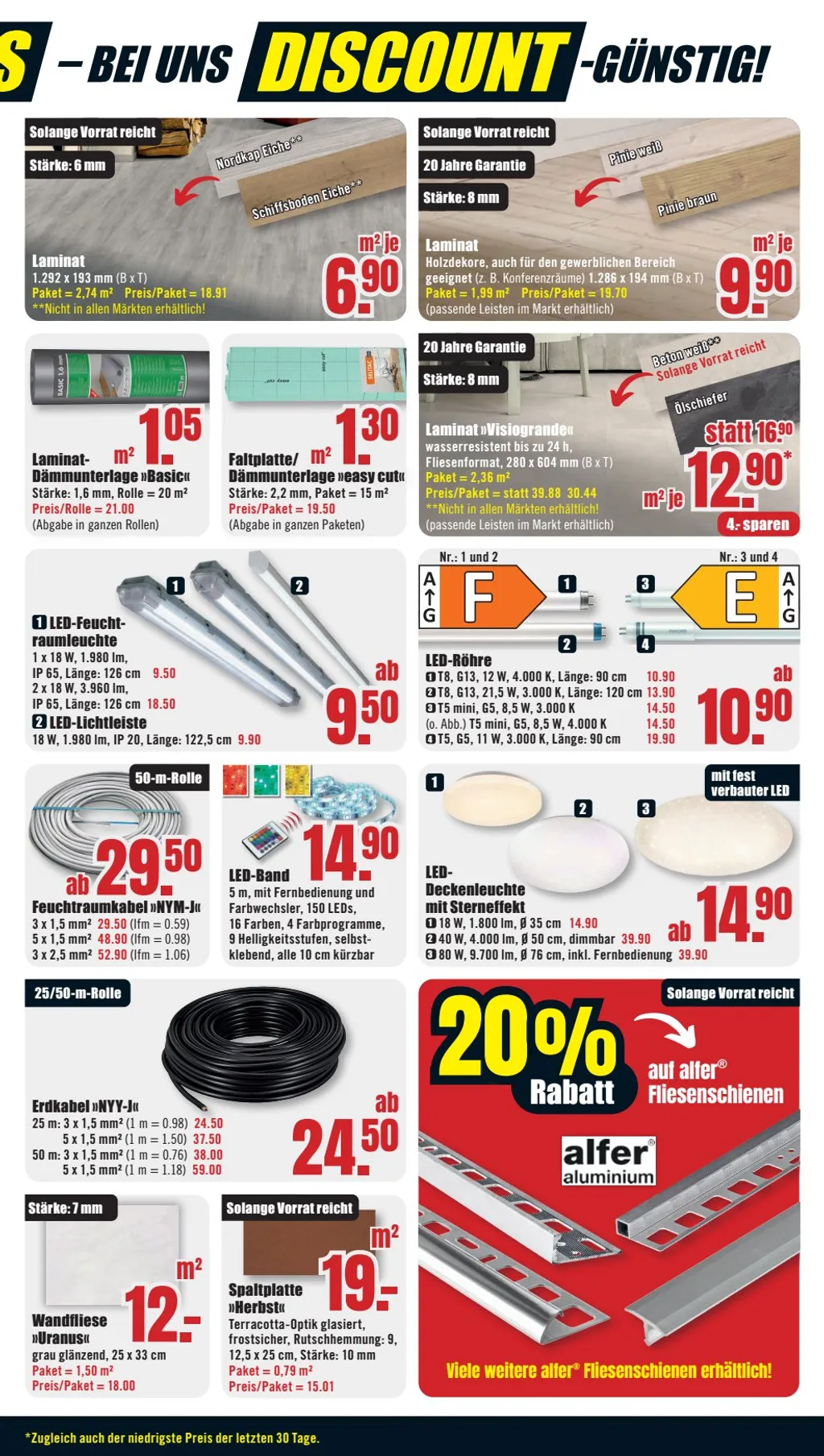 B1 Discount Baumarkt Prospekt ab 08.02.2025 Samstag