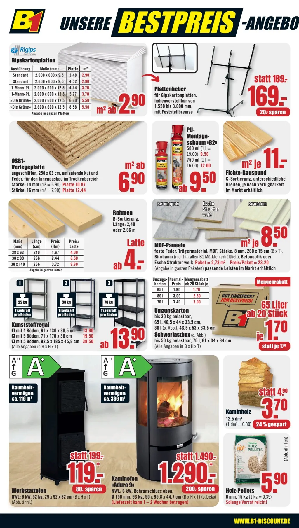 B1 Discount Baumarkt Prospekt ab 08.02.2025 Samstag