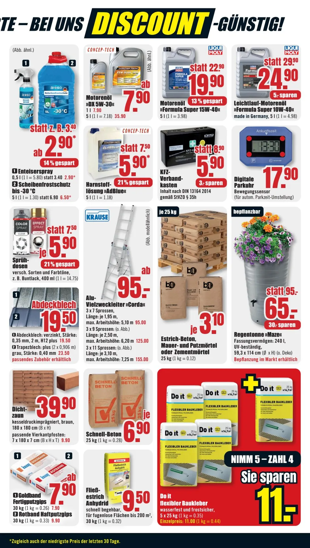 B1 Discount Baumarkt Prospekt ab 08.02.2025 Samstag