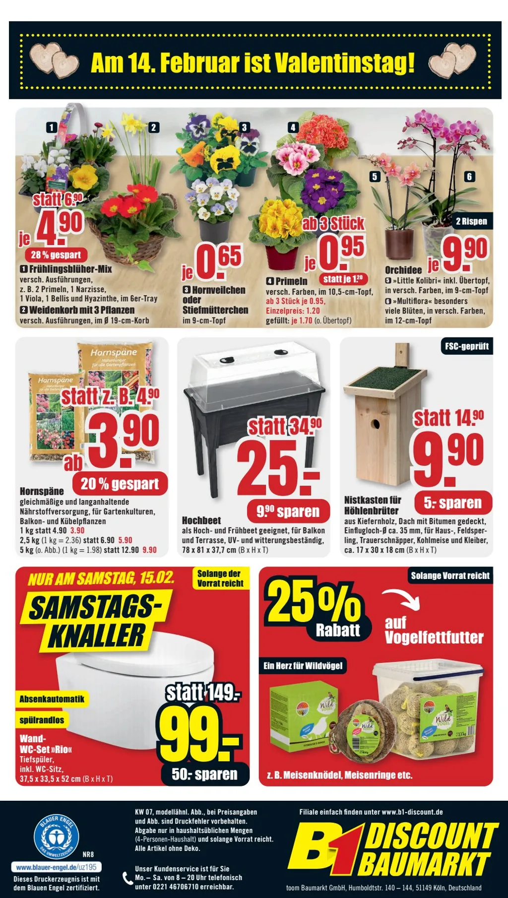 B1 Discount Baumarkt Prospekt ab 08.02.2025 Samstag