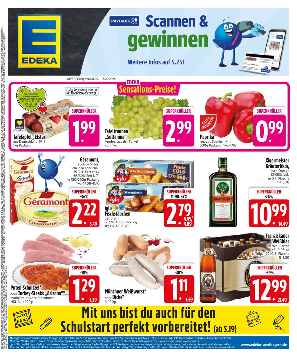 EDEKA Südbayern Prospekt - Seite 1