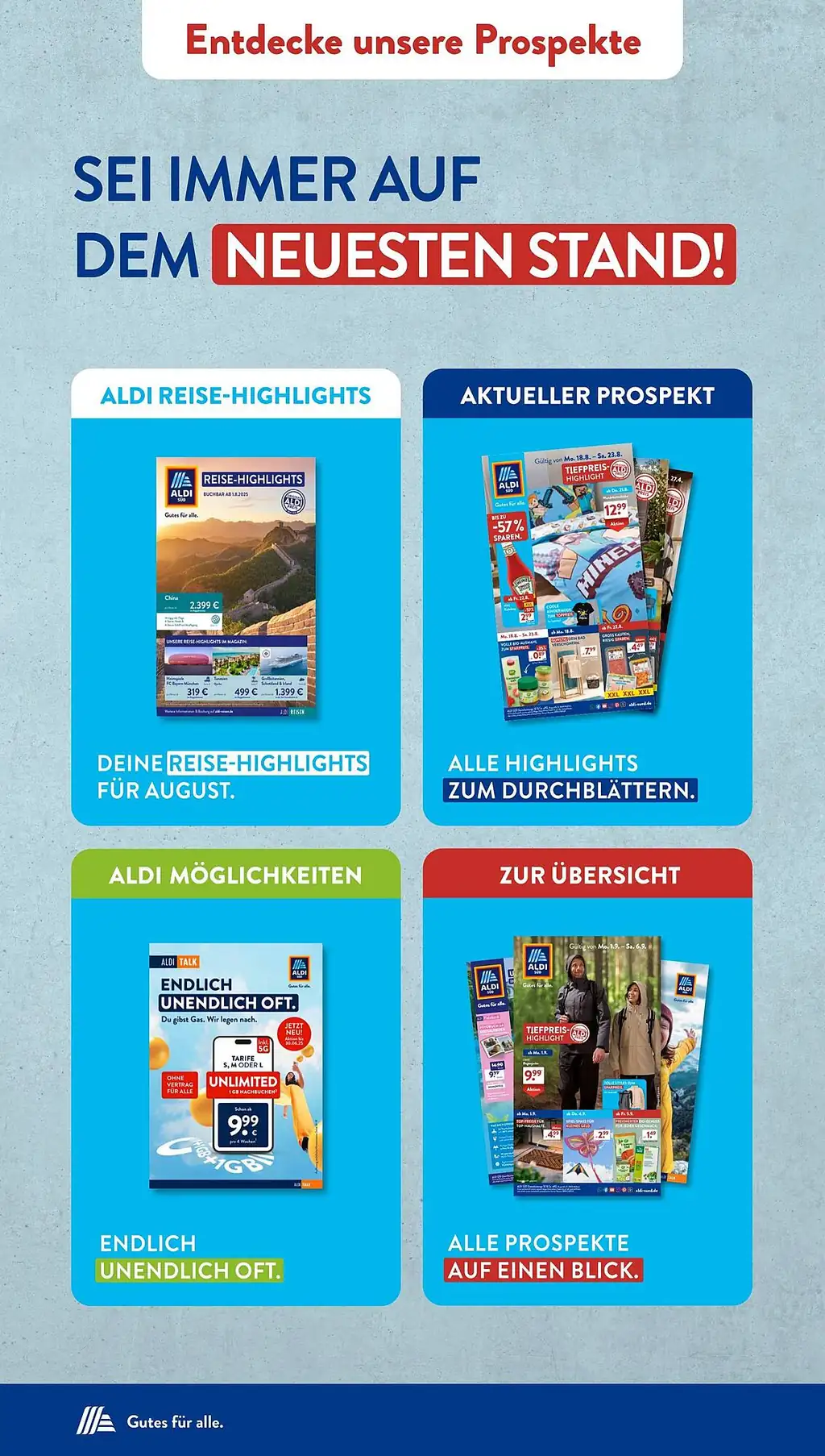 Aldi Süd Prospekt Angebote - Sayfa 1 / 43
