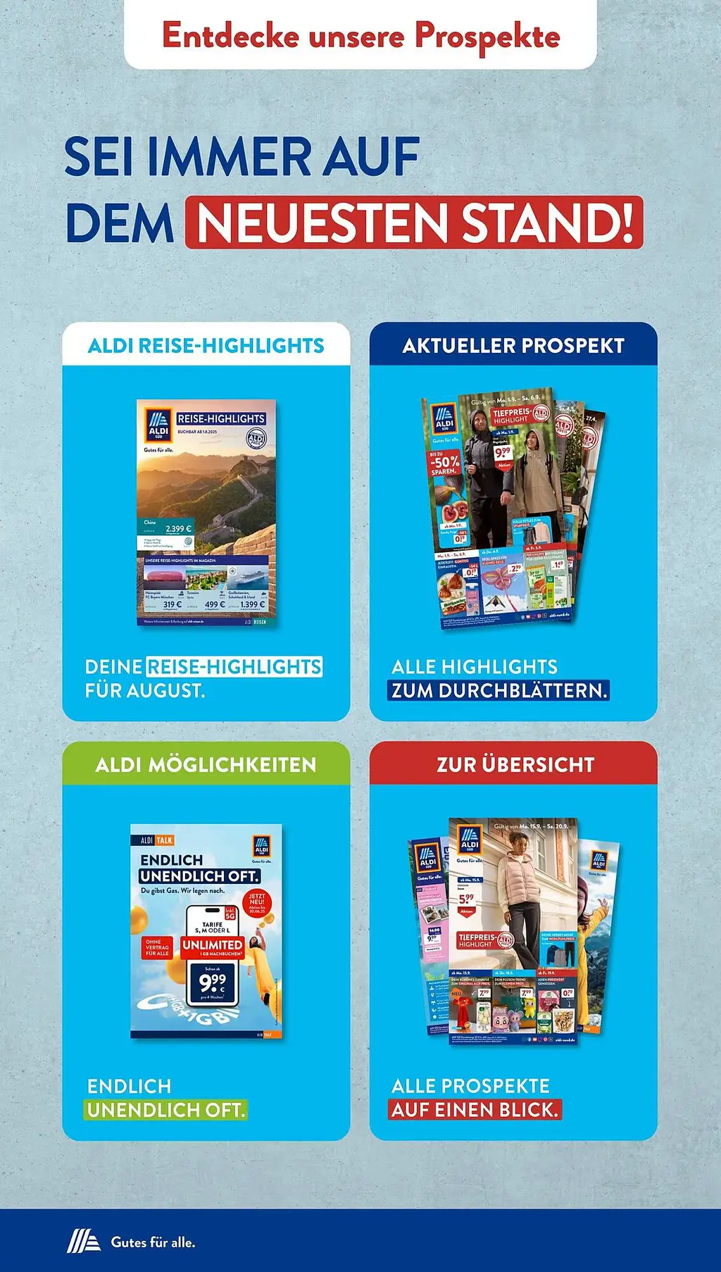 Aldi Süd Prospekt Angebote - Seite 1
