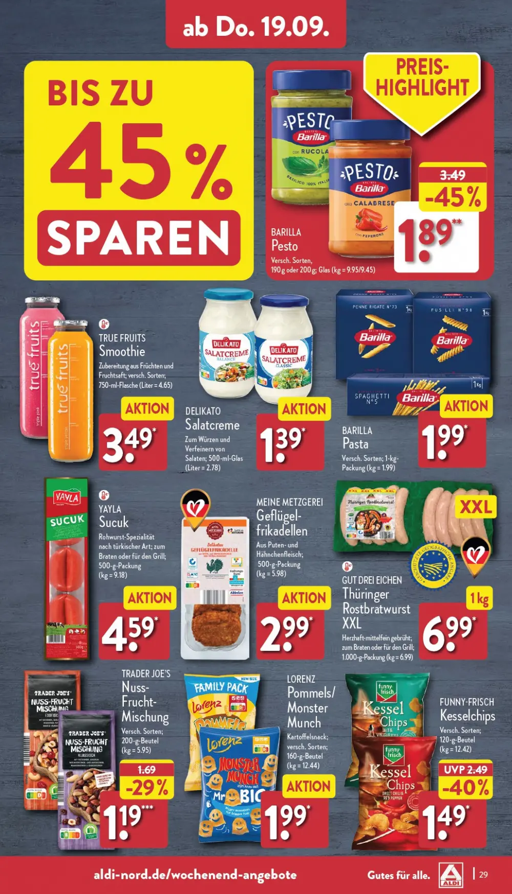 Aldi Nord Prospekt Ab 16.09.2024 Montag 29 seite