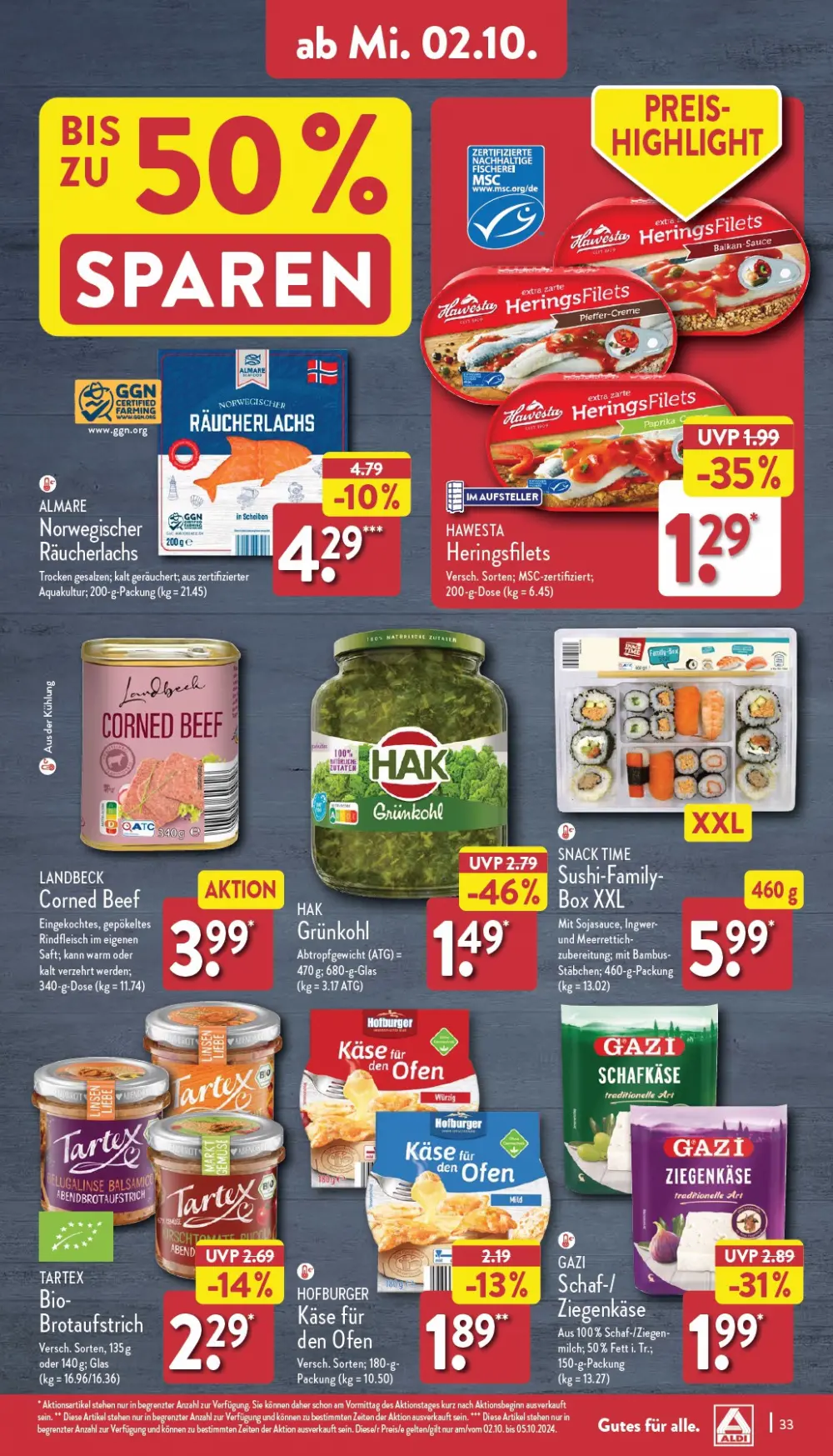 Aldi Nord Prospekt Ab 30.09.2024 Montag 33 seite