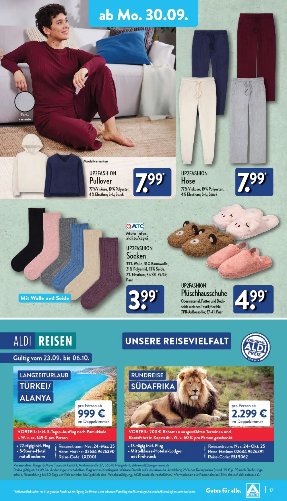 Aldi Nord Prospekt Ab 30.09.2024 Montag 17 seite